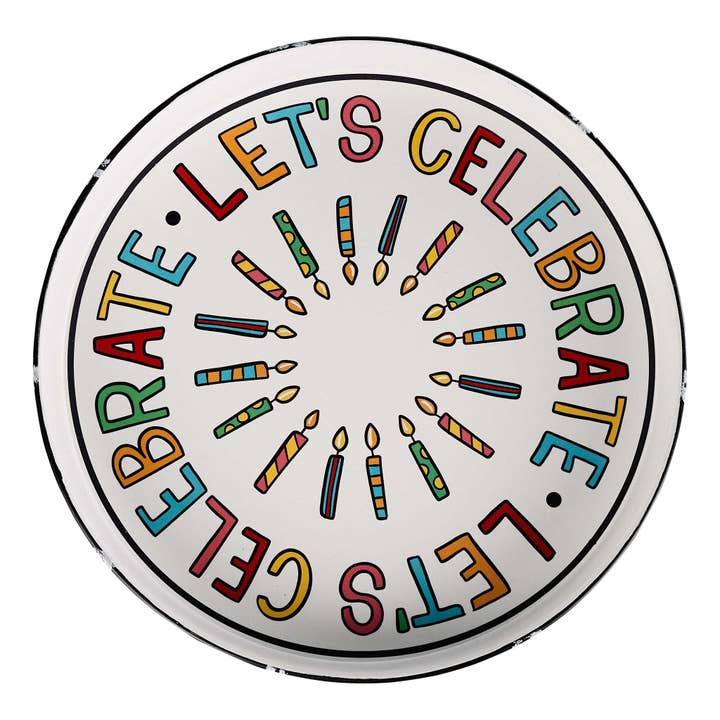 Let's Celebrate Cake Stand for wholesale by Glory Haus