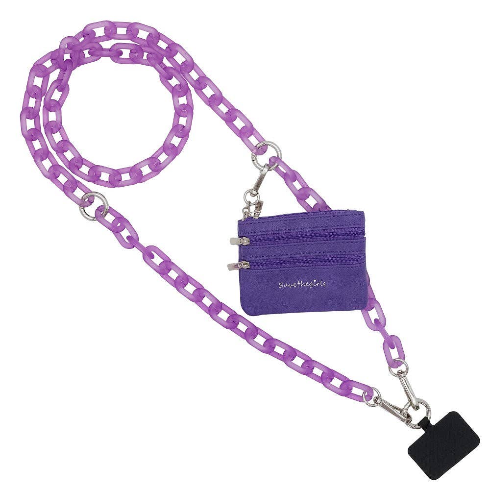 Save The Girls - Wholesale Phonecase Strap - Clip & Go Ice Chain with Pouch4