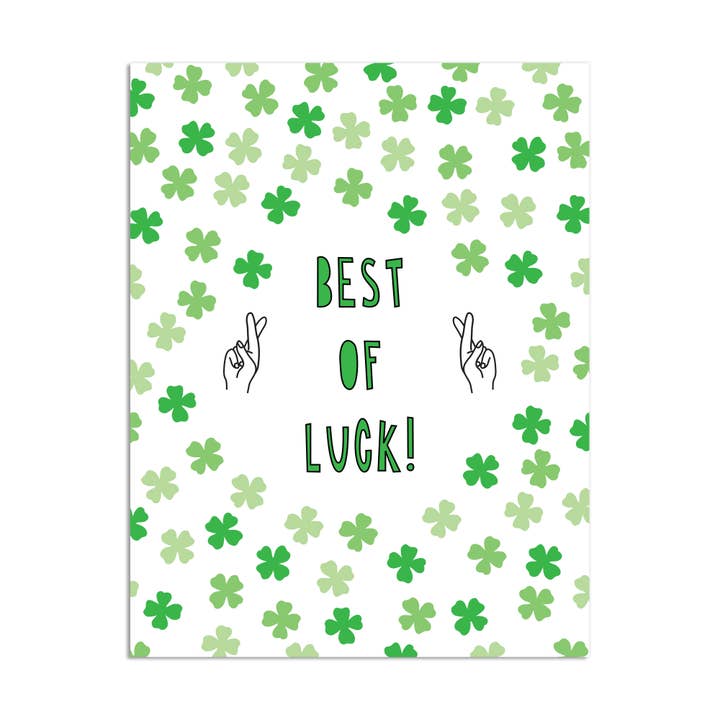 388 - Best of Luck - A2 card for wholesale by Near Modern Disaster