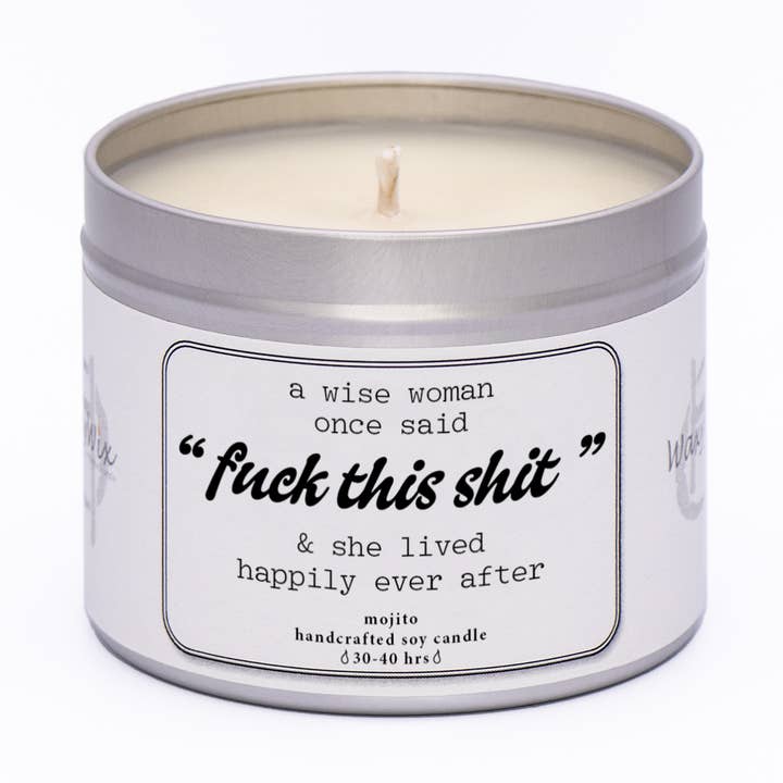 A Wise Woman Once Said…Handmade Soy Wax Candle for wholesale by The Wicklow Witch Ltd