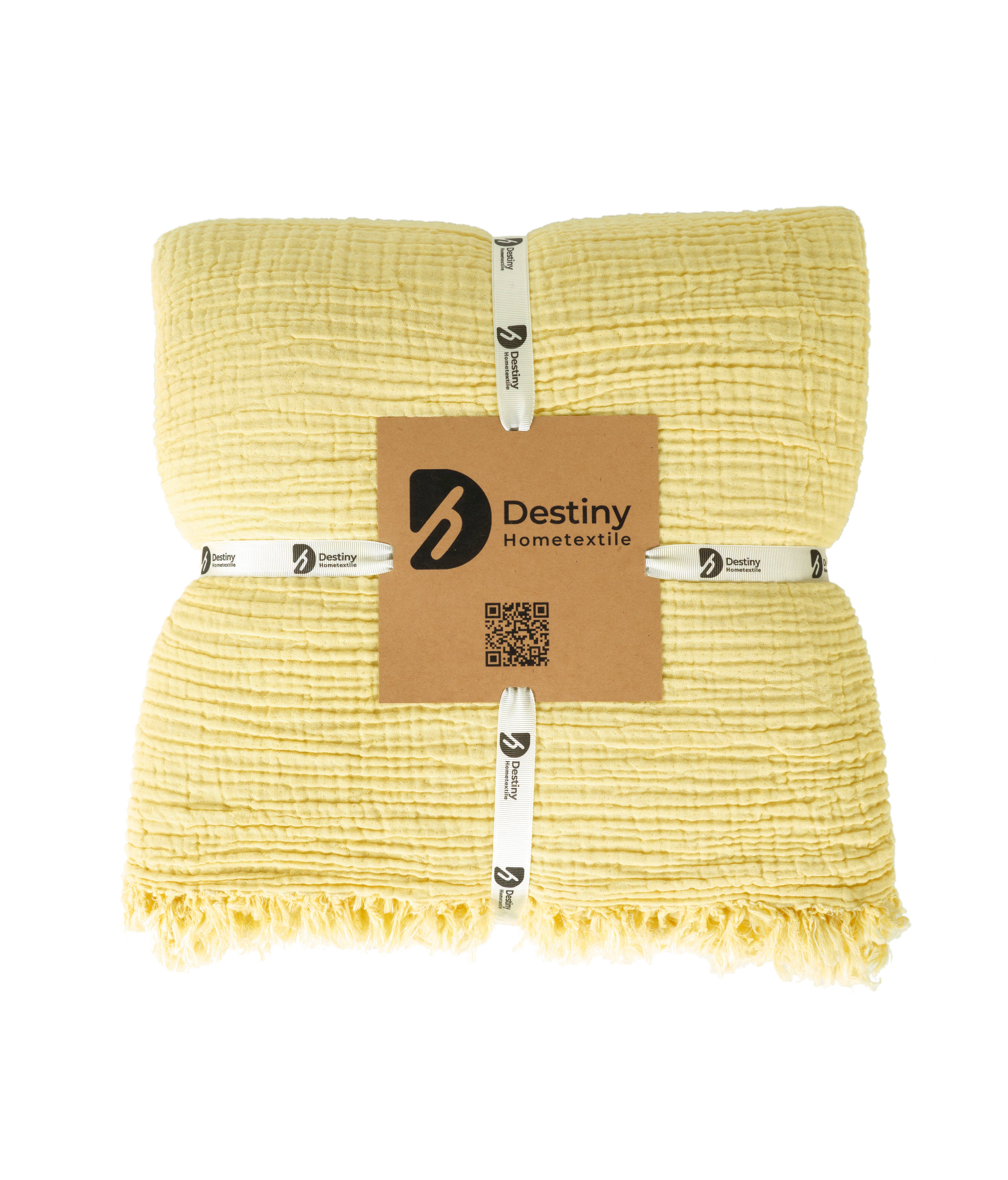 destinyhometex - Wholesale Throw Blanket - Purple color 4 layer gauze throw43