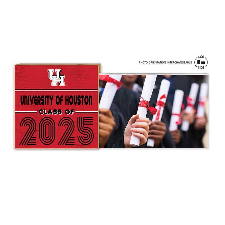 Houston Cougars Class of 2025 Floating Picture Frame for wholesale by KH Sports Fan