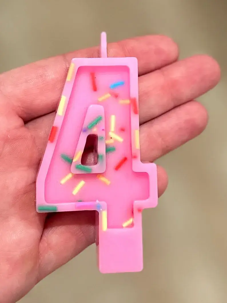 Martini Candle Co. – wholesale Cake candle – Whimsical Cake Candle ~ Handmade Quality ~ Beeswax Confetti1