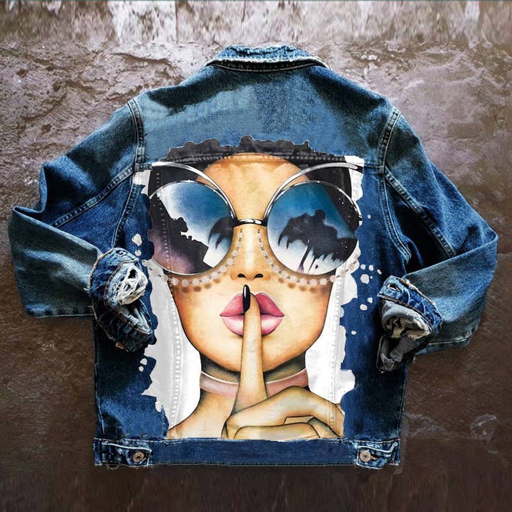 Tourtiwi - Wholesale Denim Jacket - Women's - Urban Girl Casual Denim Jacket Outerwear