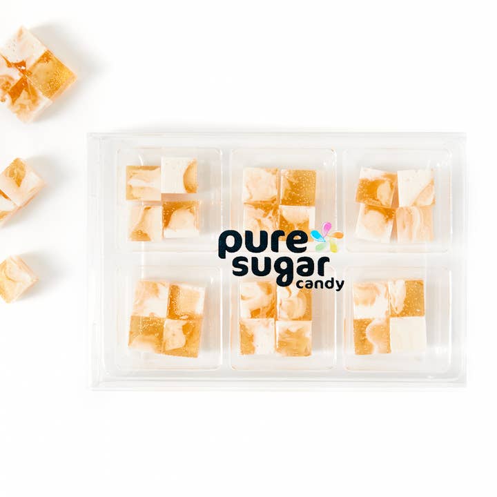 Pure Sugar Candy - Wholesale Hard Candy - Caramel Swirl Ice Cream - Hard Candy Cubes