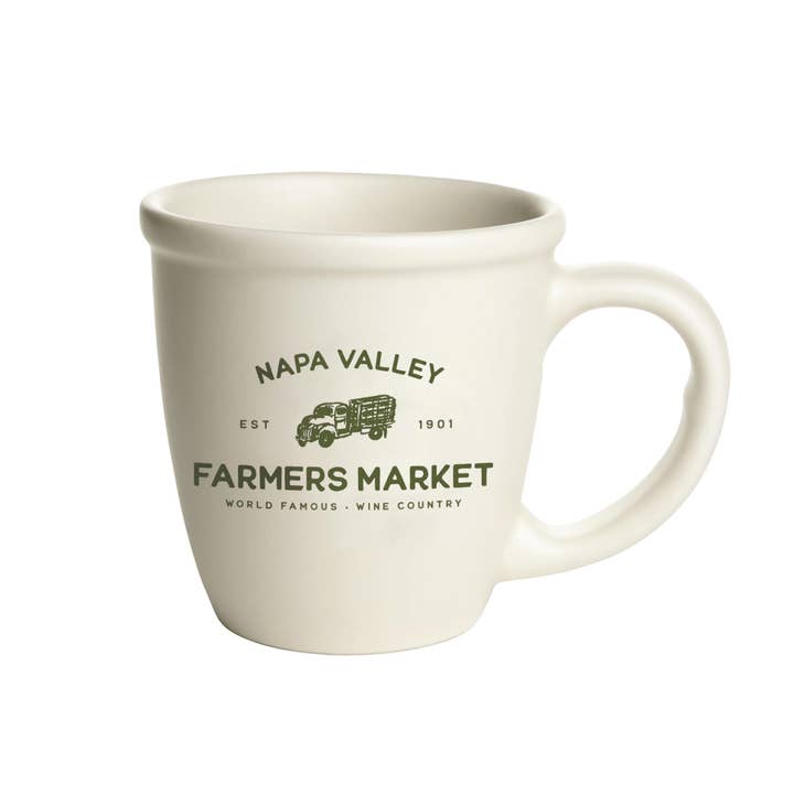 Mercantile 12 - Wholesale Coffee Mug - Custom BRAND OR LOGO 14 oz Matte Cream Ceramic Bistro Mug 6