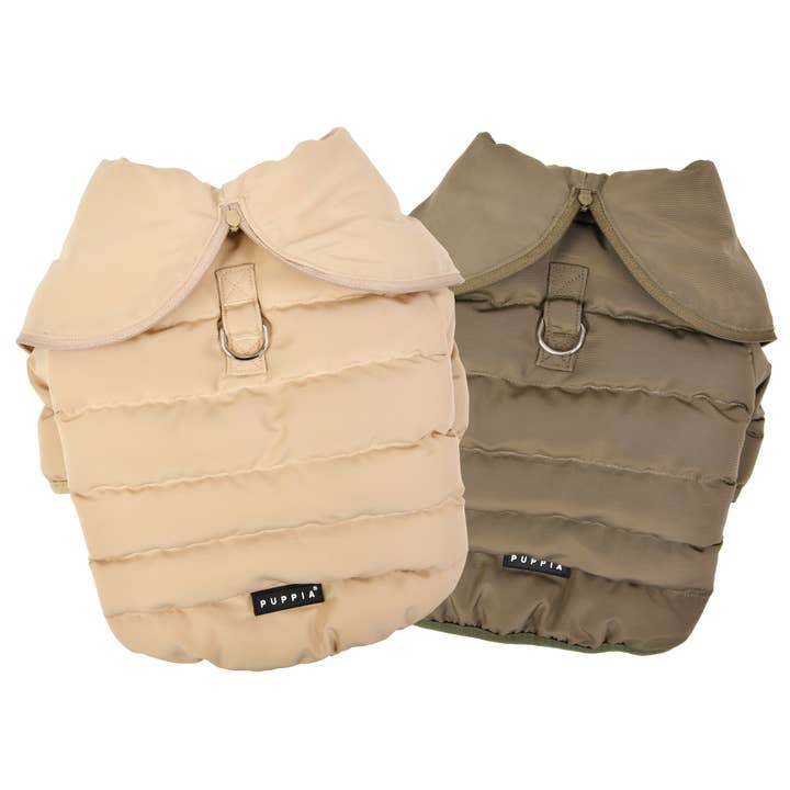 Puppia International Inc. - Wholesale Pet Jacket - Dog - Sailor Collar Insulated Winter Dog Jacket Harness Ring