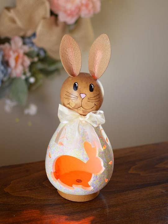 Paige Petit lapin éclairé pour la vente par Meadowbrooke Gourds