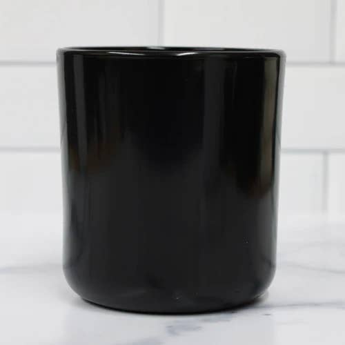 EnZebra Luxury Scented Candles - Wholesale Drinking Glass/Cup - High Gloss 14 oz Glass Tumbler White or Black