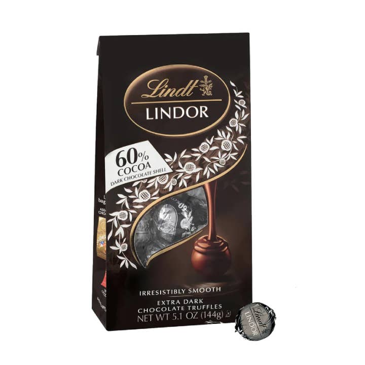 BranVx Distributors – wholesale Chocolate – Lindt Lindor Extra Dark Chocolate Truffle 5.1 oz.