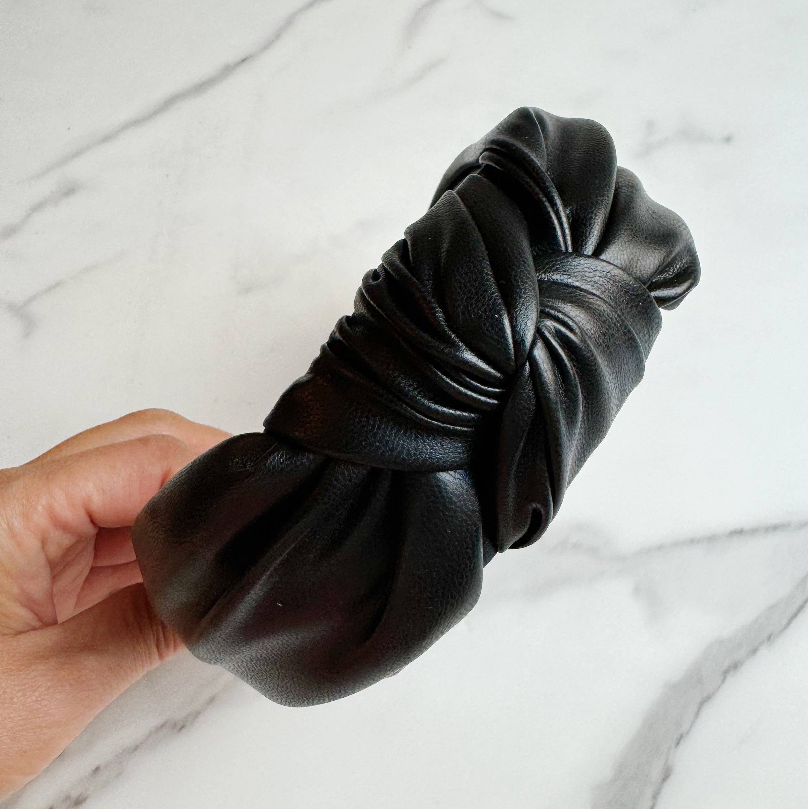 Ellison+Young – Engroshandel Pandebånd - Dame – Læder bedre knyttede pandebånd1