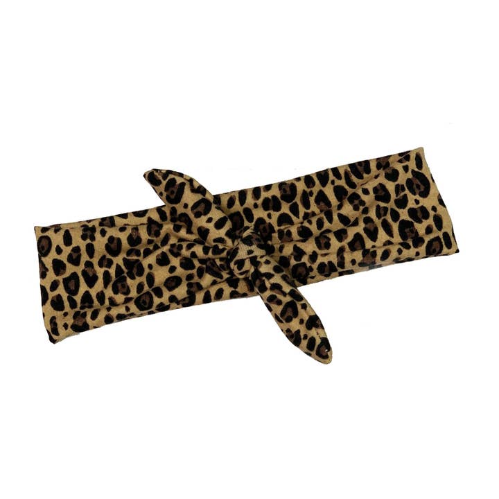 Wild Side Tied Headband for wholesale by The Happy Headband Co