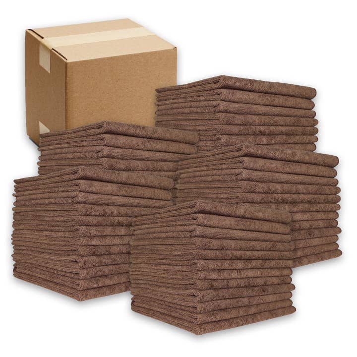 Arkwright Home - Wholesale Cleaning Cloth - Cleaning Cloths 16 x 16 - CASE of 180 - Microfiber - Colors