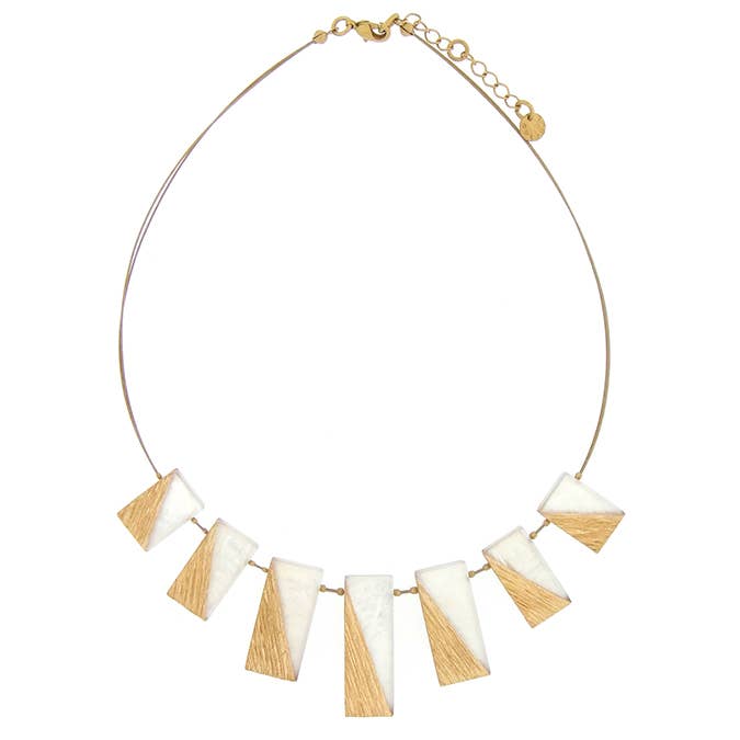 halskæde i harpiks|aluminium for engroshandel hos Culture Mix