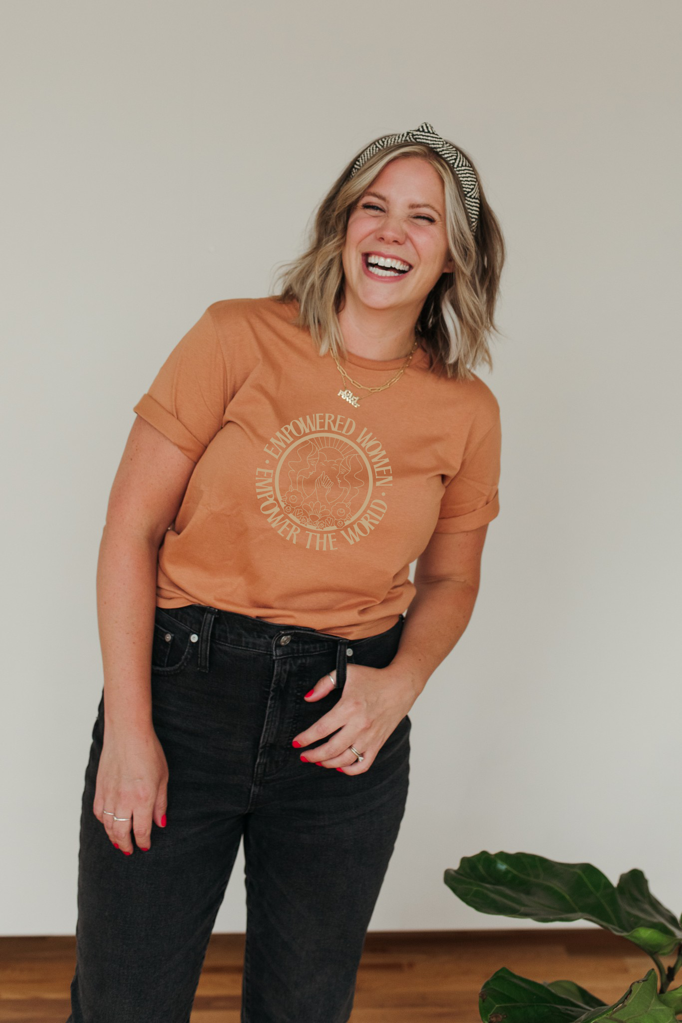 Polished Prints - Wholesale Screen Printed T-Shirt - Women's - Empowered Women Empower The World T-Shirt, Adult Graphic Tee3