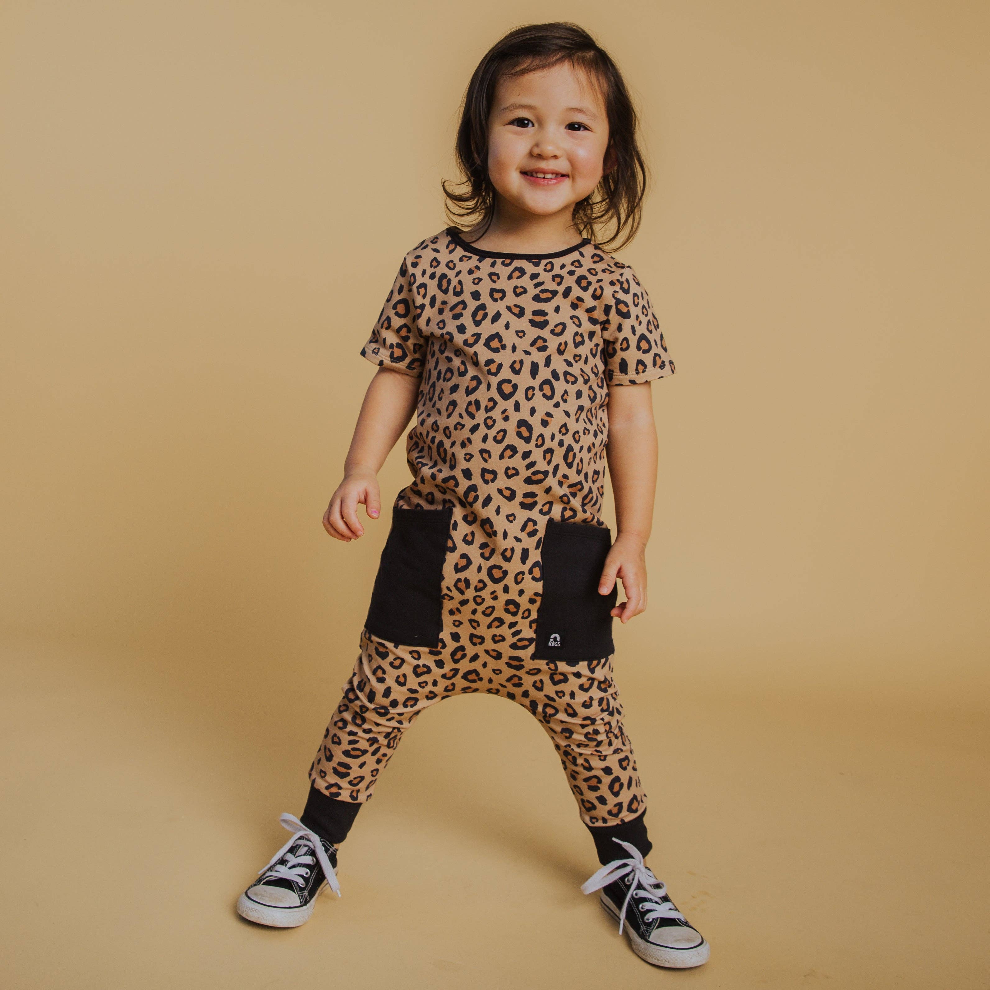 RAGS - Wholesale Romper - Kids - Rag Romper - Leopard2