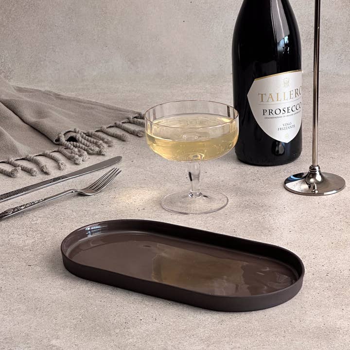 Plat de service ovale | Collection Lydia pour la vente par Zeep Naturals