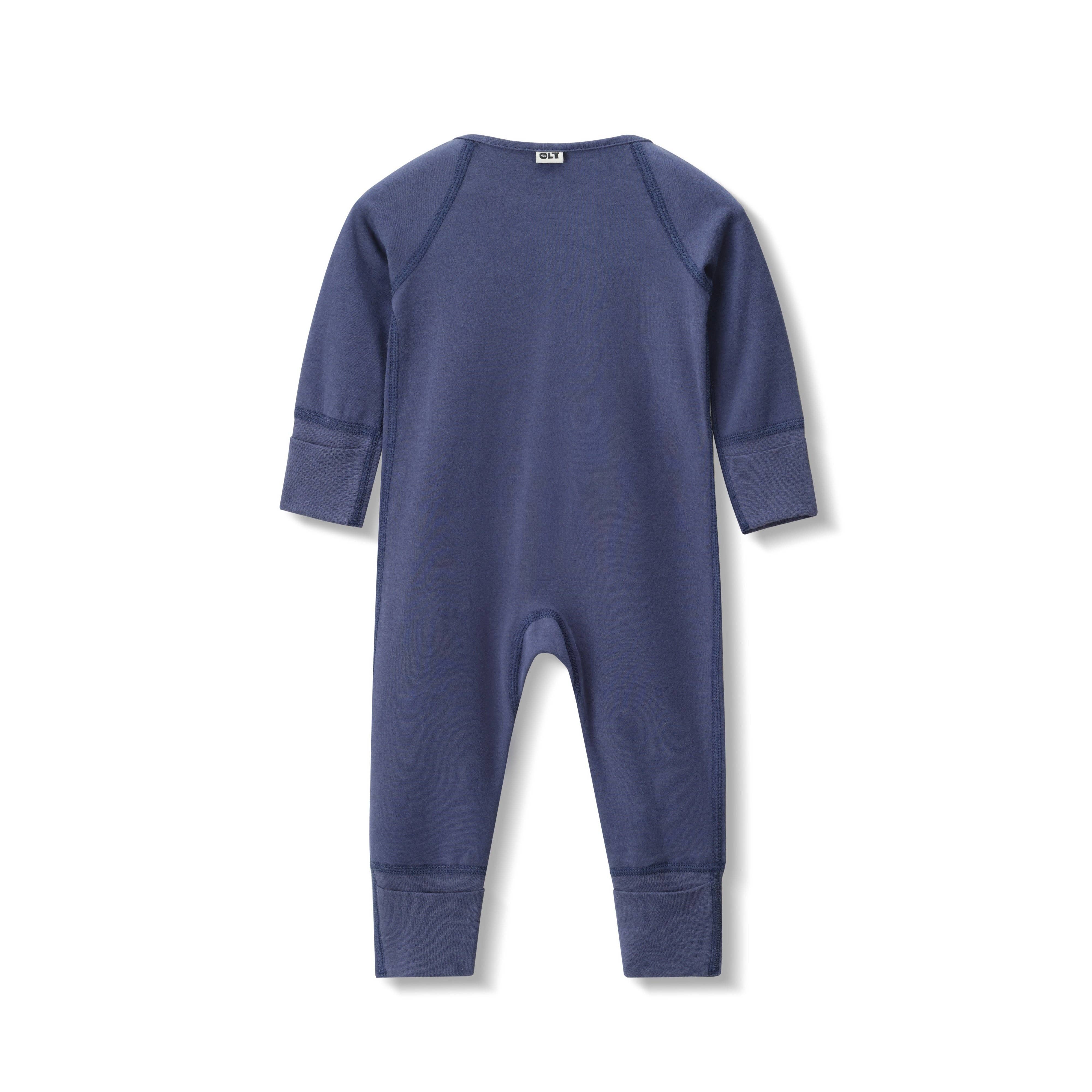 Our Little Treasures - Wholesale Jumpsuit - Baby - Zip Romper in Blueberry3
