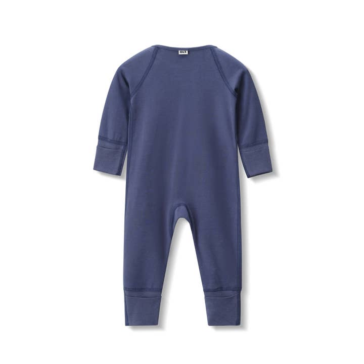 Our Little Treasures - Wholesale Jumpsuit - Baby - Zip Romper in Blueberry3