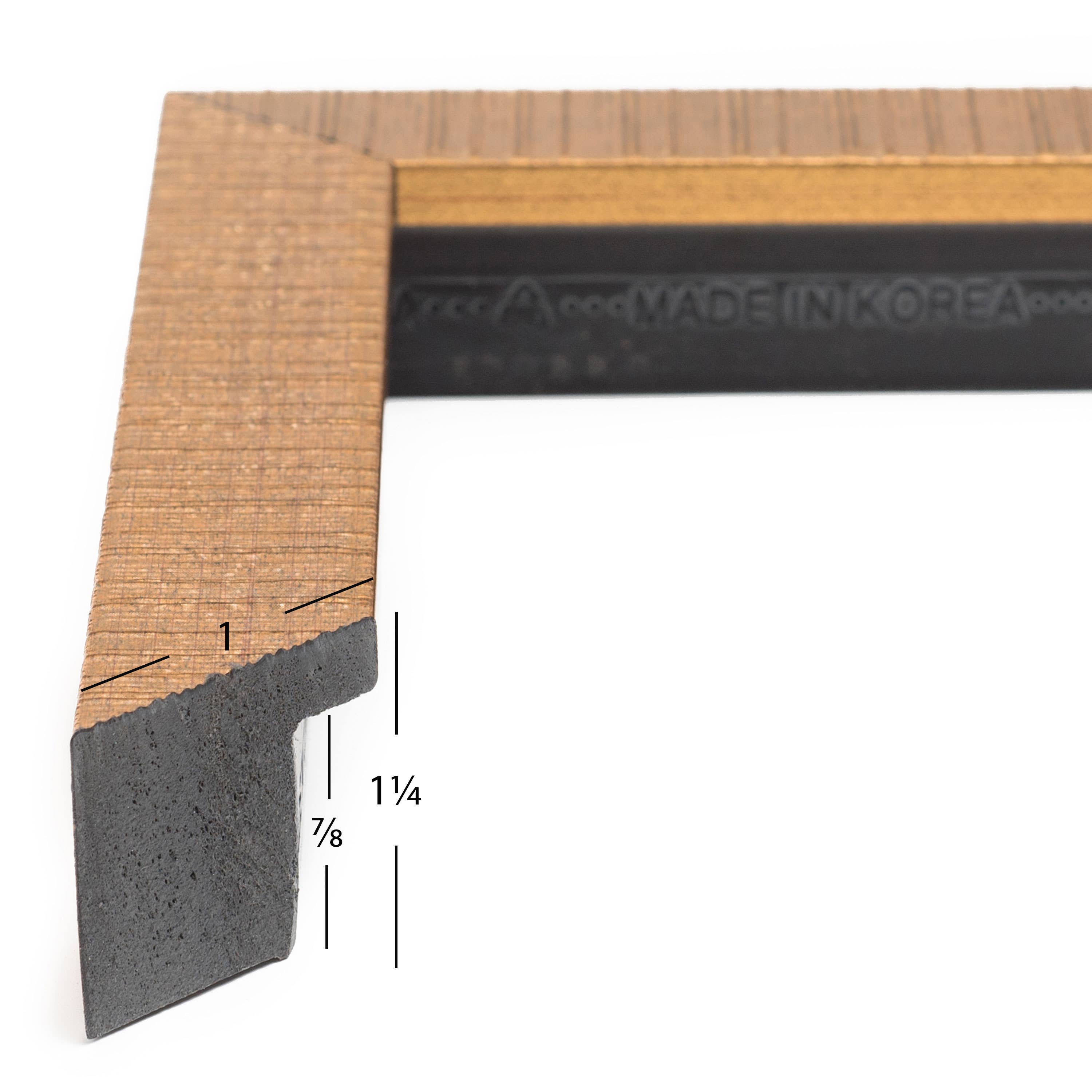 Craig Frames - Wholesale Picture Frame - 18x24 Picture Frame, Linear Gold, Assembled1