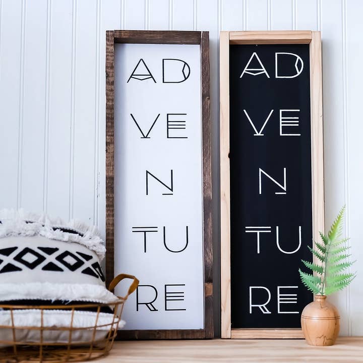 Adventure Wood Sign for wholesale by Emroseave