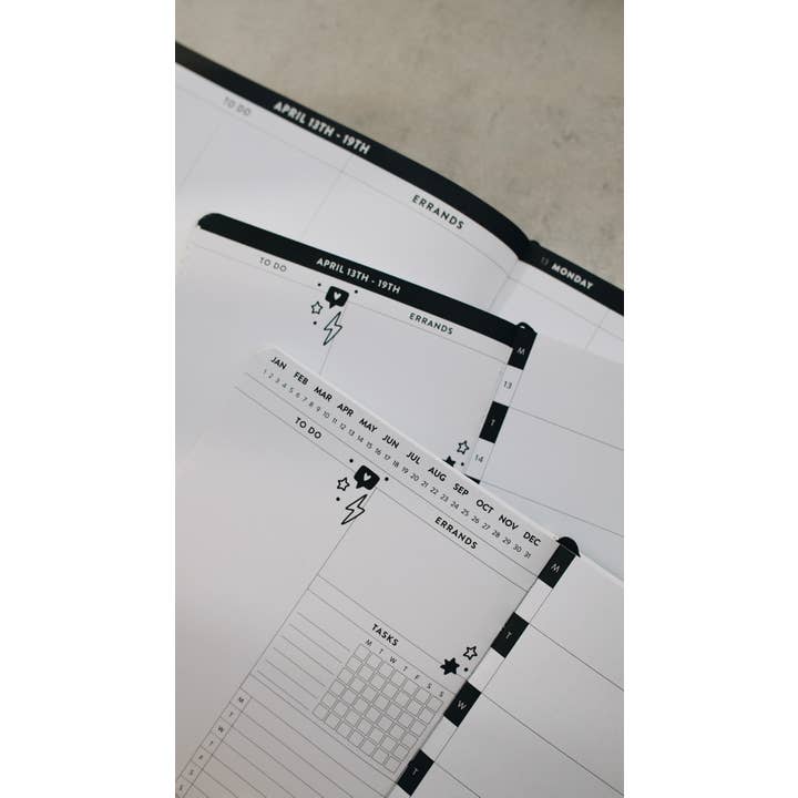 Rad & Happy - Wholesale Planner - 2026 Dated 8x10 Planner - Doodle Edition14