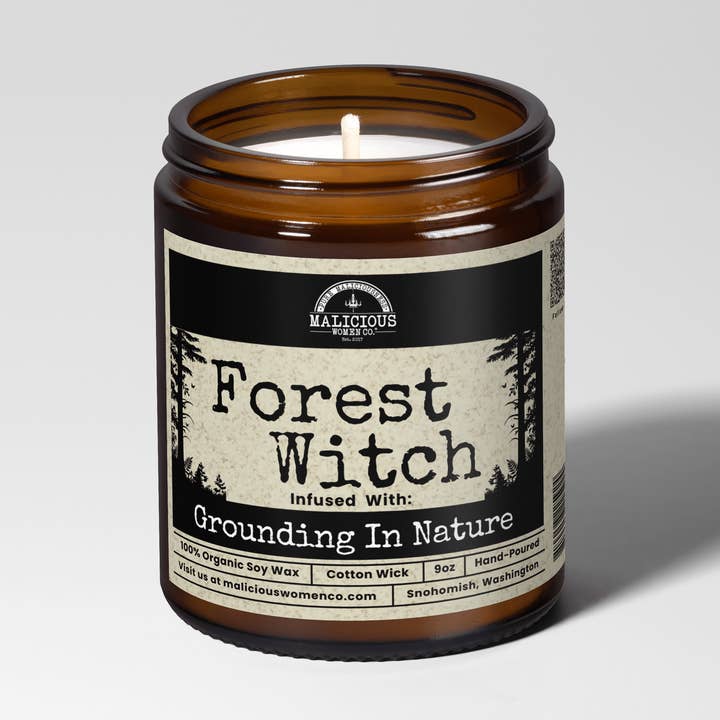 Forest Witch 9oz Witch Candle Malicious Women Co for wholesale by Malicious Women Candle Co