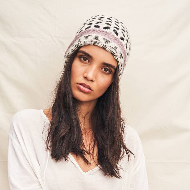 Lela Women's Hand Loomed Alpaca and Wool Beanie for wholesale by Emilime