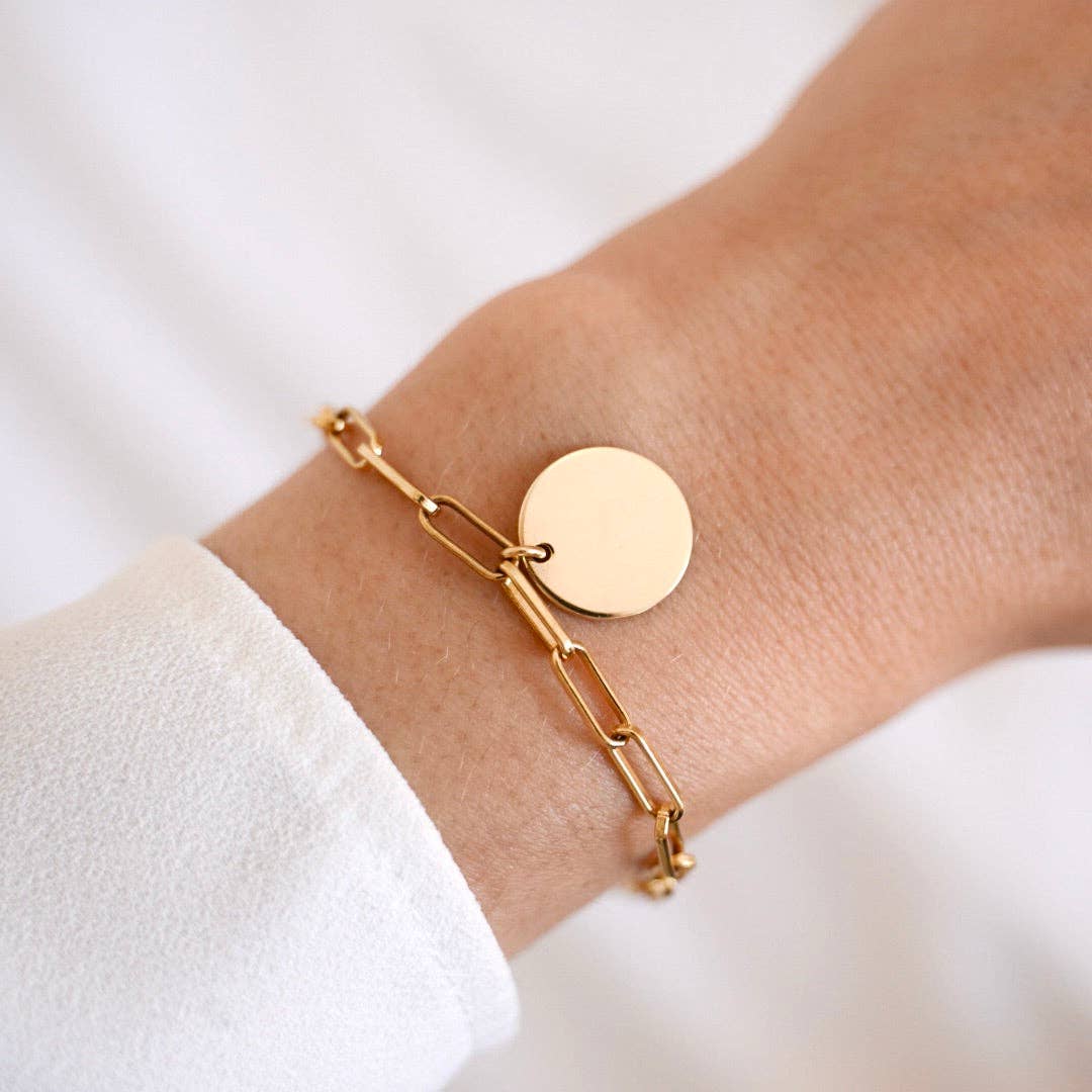 Meora Paris - Wholesale Charm/Dangle Bracelet - 18k Gold Plated Medallion Bracelet