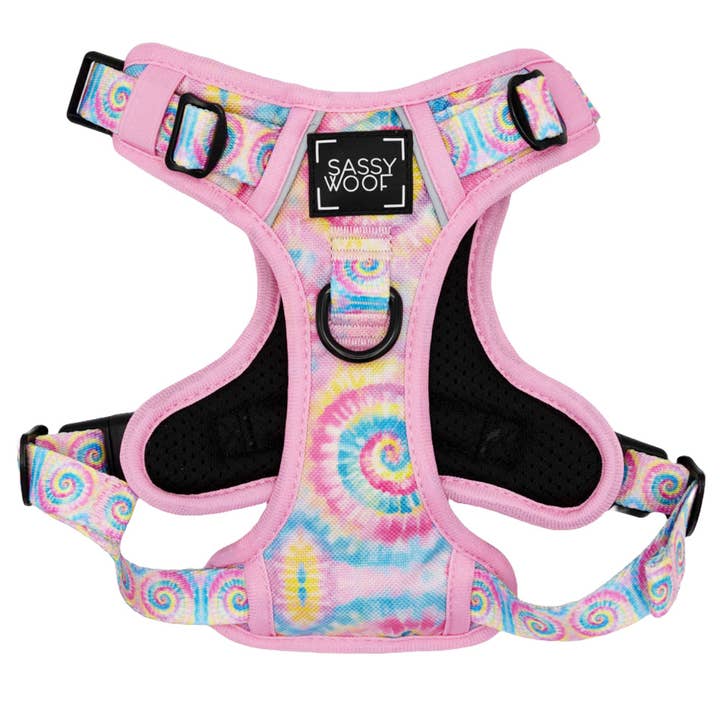 Dog Step-in Harness - Good Vibes for wholesale by SASSY WOOF