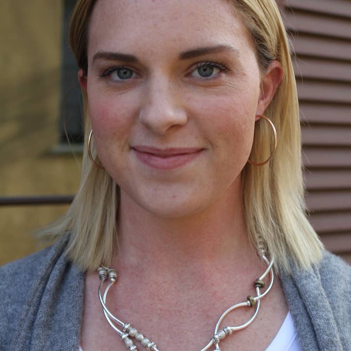 Lizzy James - Wholesale Beaded Bracelet - Bella in Metallic Gun Metal - Medium2