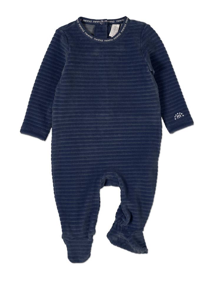 MiniMoi by MeMoi - Wholesale Bodysuit (footed) – Baby - Drop Needle Footie With Minimoi Trim4