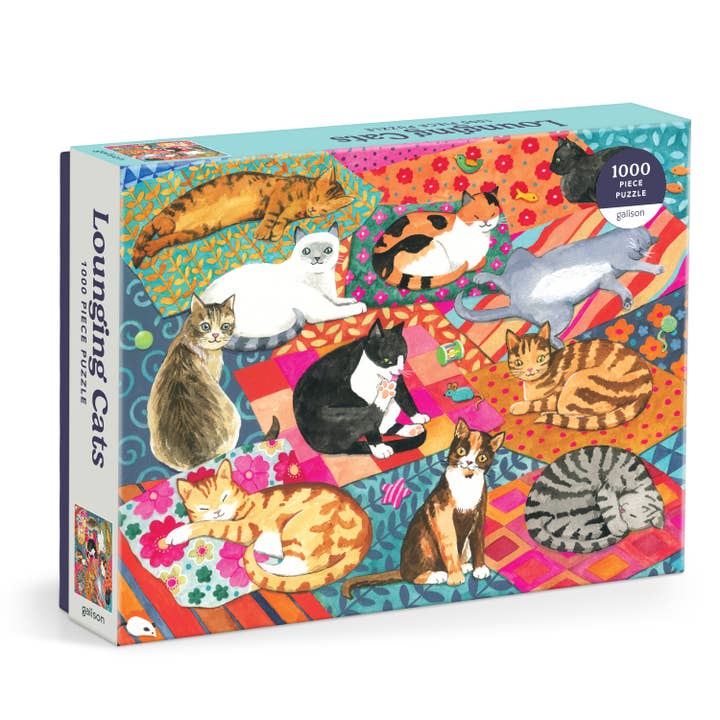 Chronicle Books - Wholesale Puzzle - Adult - Lounging Cats 1000 Piece Puzzle
