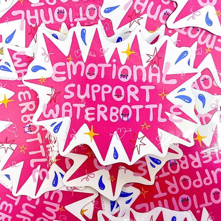 Waterflessticker voor wholesale door JusFleur
