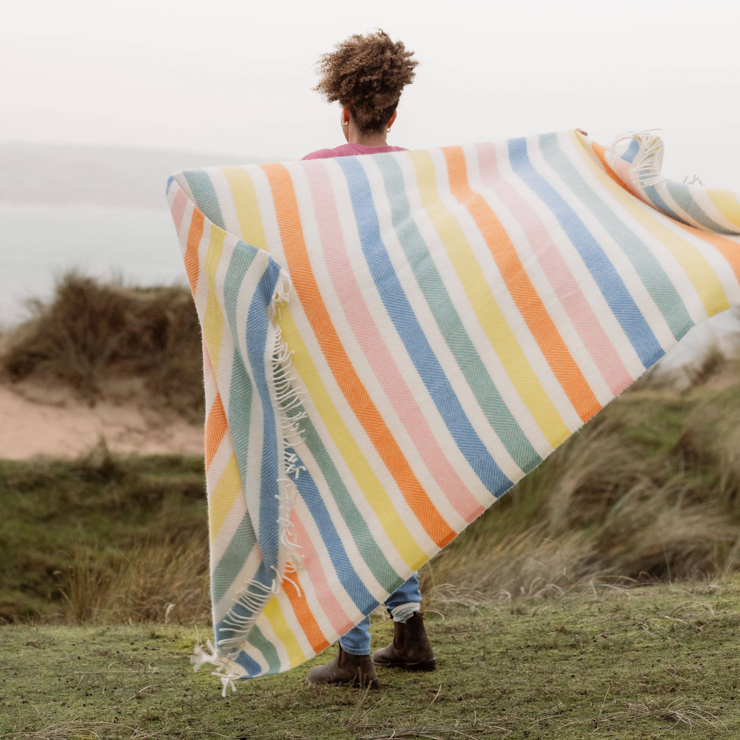 Atlantic Blankets - Vente Plaids - Couverture en laine Candy Stripe3