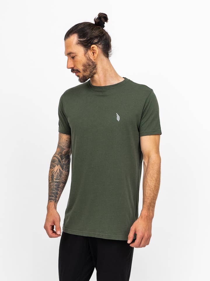 Camiseta de yoga | Prometheus Classic | Olivar para venta al por mayor de IKARUS | Yoga