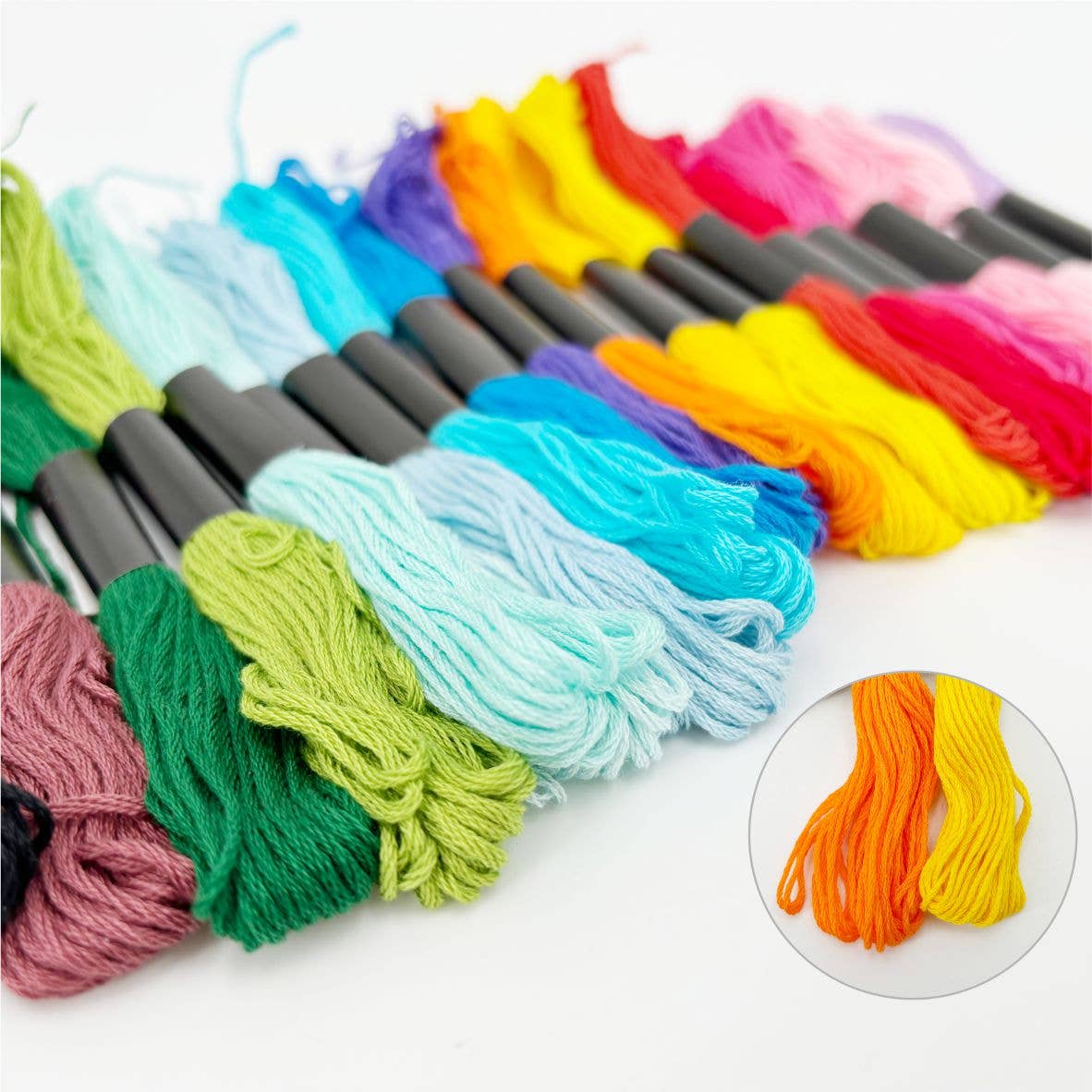 Max-Link Solutions Ltd - Vente Accessoire de broderie/point de croix - Fils à Broder Darnn, Ensemble Multicolore de 20 Fils en Coton Mérinos1