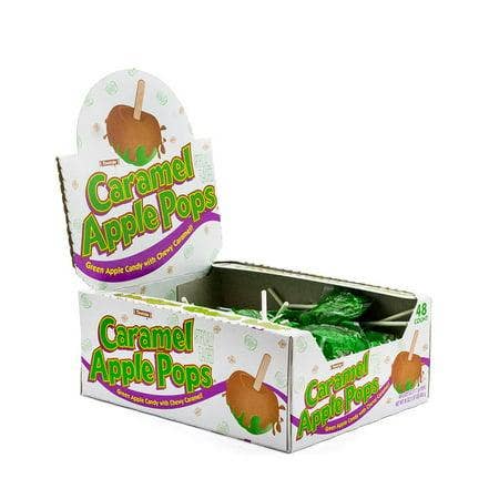 Long Island Candy Factory – Großhandel Lollis – Tootsie Karamell-Apfel-Lutscher 48 Stk 0,625 Oz Tablett0