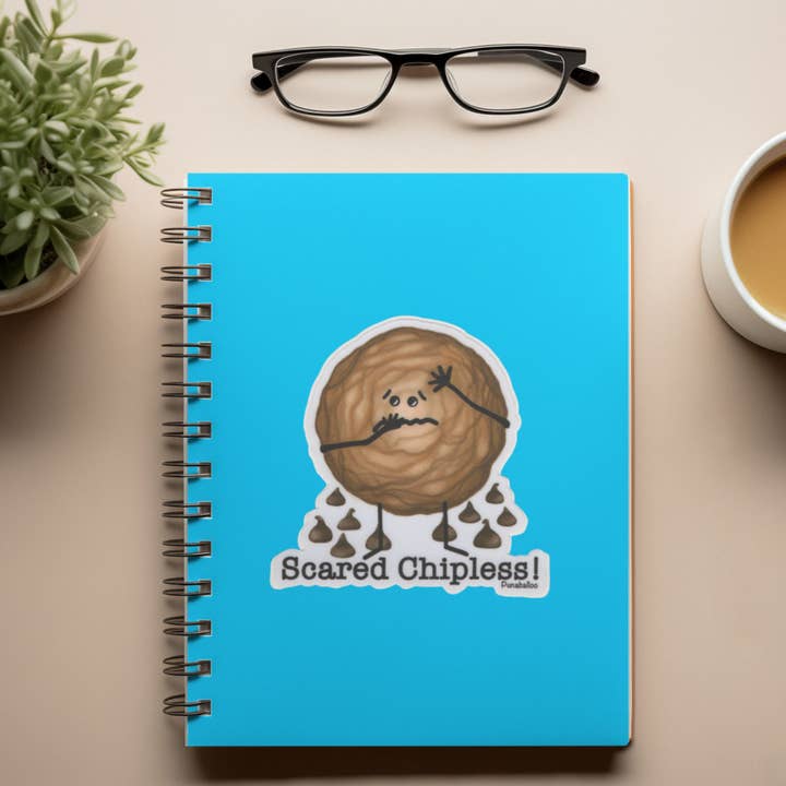 Punaballoo – Großhandel Aufkleber – Erschrockener Chipless Vinyl Wasserdichter Aufkleber – Lustiges Keks-Wortspiel5