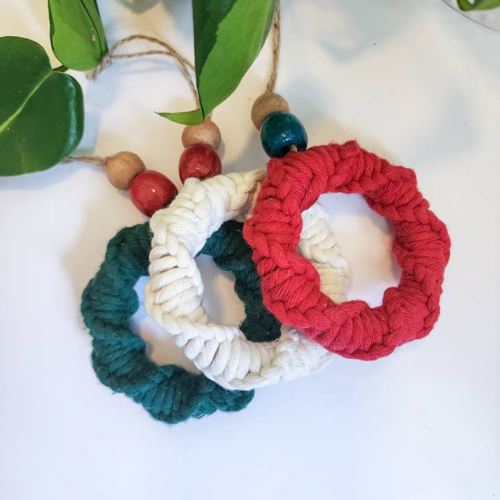 Handmade By Uruba - Vendita all'ingrosso Decorazione - Ciondolo per albero di Natale | Decorazioni natalizie Boho | Ornamenti per alberi1