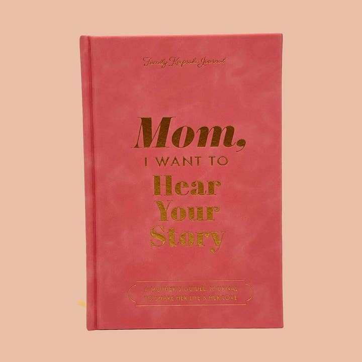 Hear Your Story - Wholesale Journal/Diary - Mom, I Want to Hear Your Story Heirloom Rose Leather Cover Version