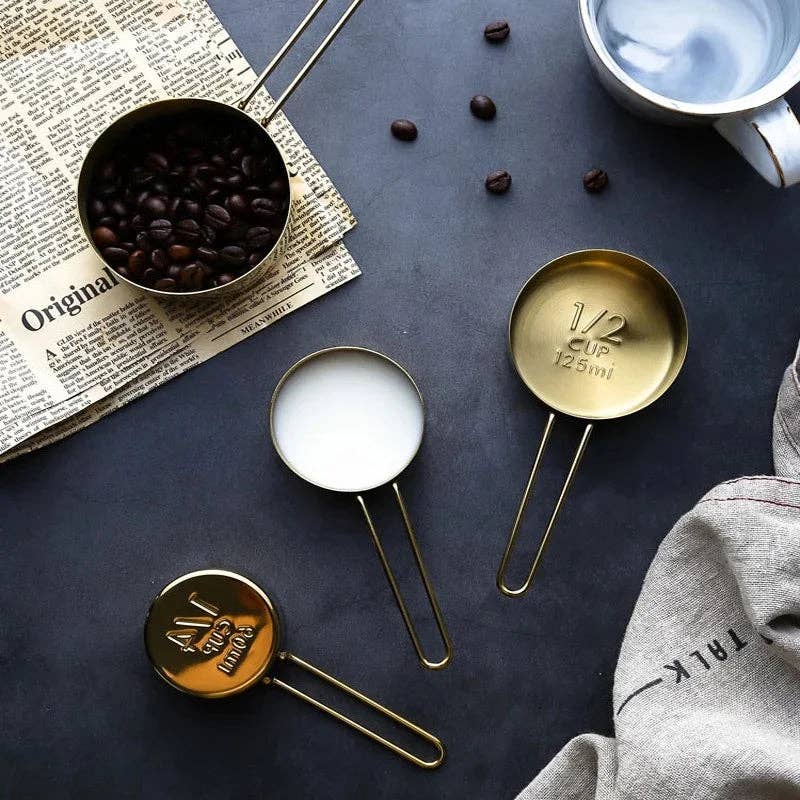 Kiyo Home - Wholesale Measuring Cup - 9-Piece Gold Measuring Set | Stainless Steel | Baking Tools2