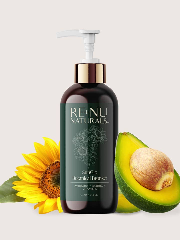 RE+NU SunGlo Botanical Bronzer (Med/Dark) for wholesale by Renu Naturals