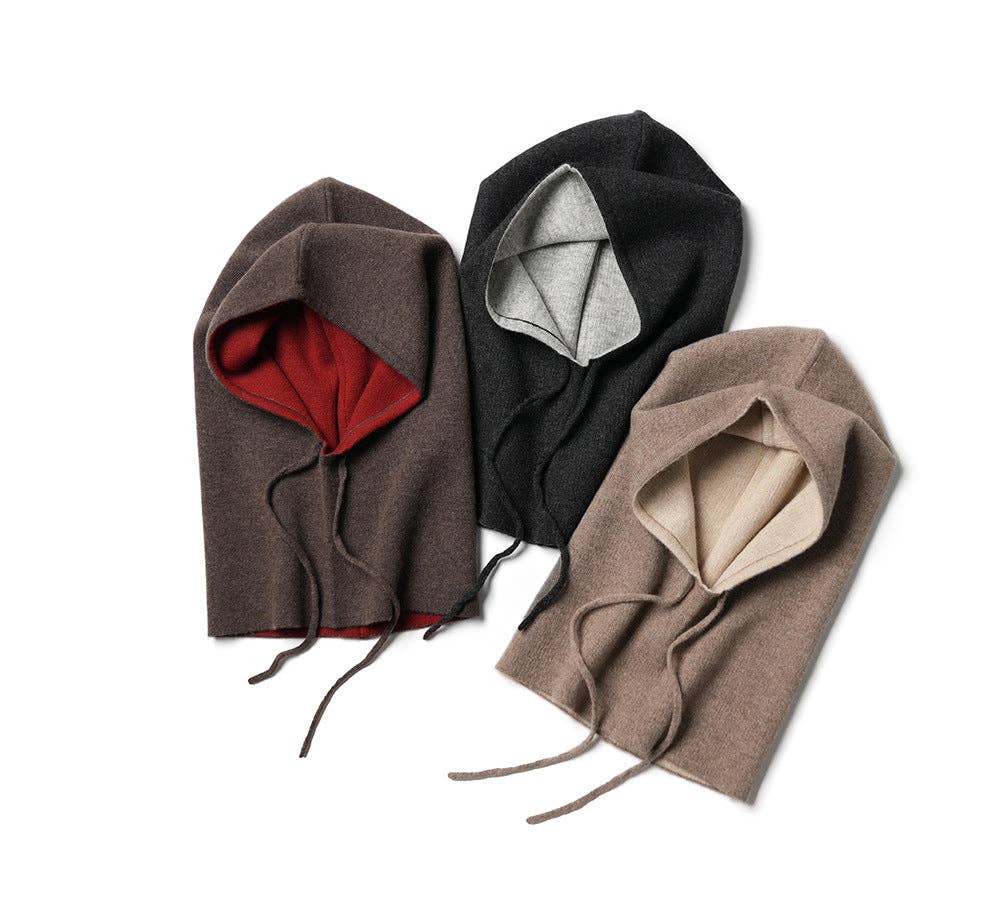 elenomad - Wholesale Balaclava - Unisex - DOUBLE-SIDED - 100% cashmere 2-side-wearable balaclava2