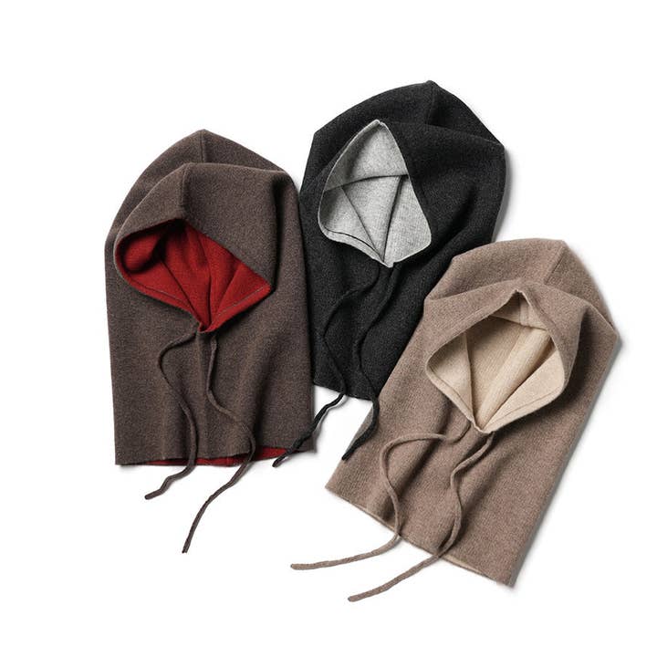 elenomad - Wholesale Balaclava - Unisex - DOUBLE-SIDED - 100% cashmere 2-side-wearable balaclava2