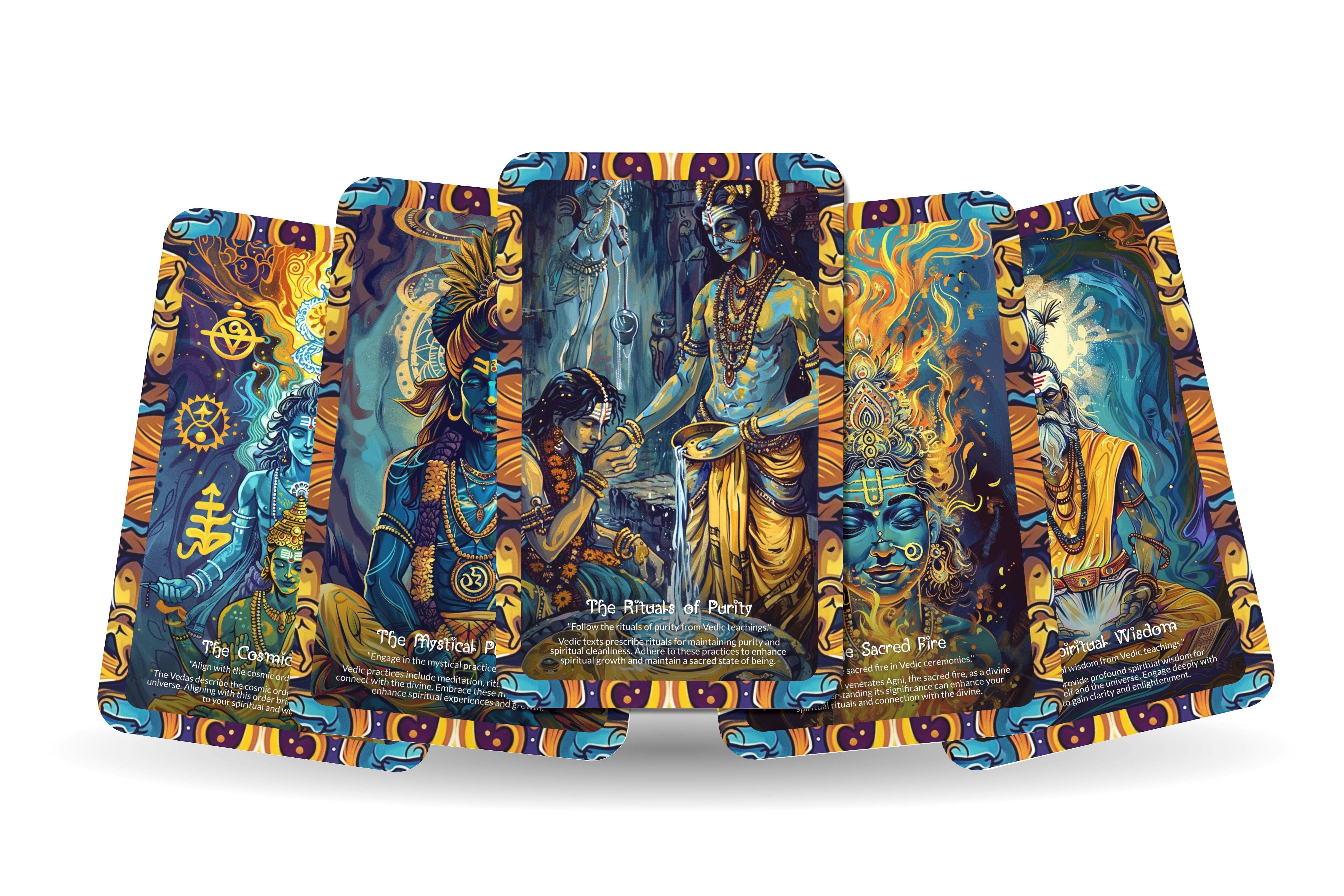 IBIZA TAROT - Wholesale Tarot Cards - Sacred Knowledge of the Vedas Oracle Cards - 22 Cards6