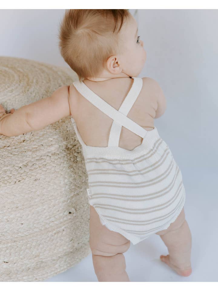 Dear Hayden - Vendita all'ingrosso Tutina (senza piedini) - Neonati - Pagliaccetto a righe in maglia di cotone biologico1
