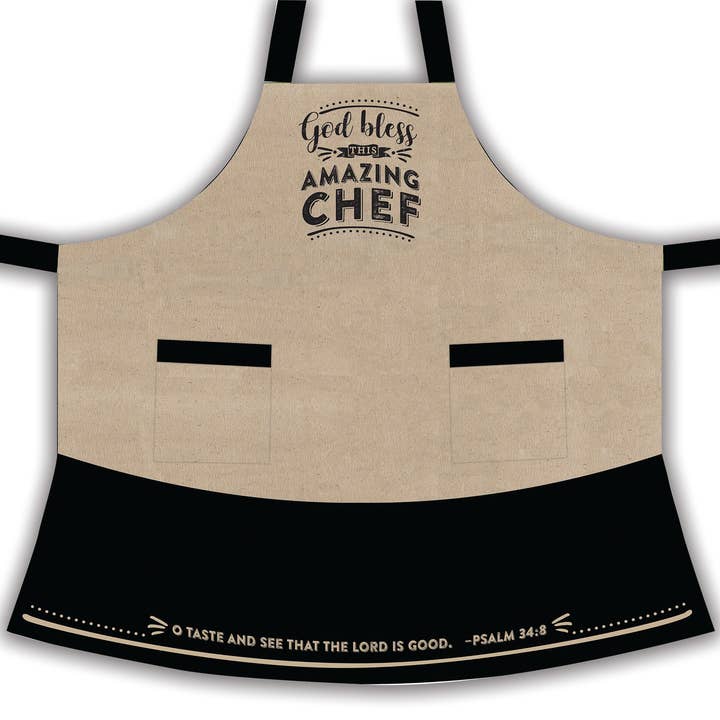 Abbey + CA Gift - Wholesale Apron - God Bless This Amazing Chef Apron0