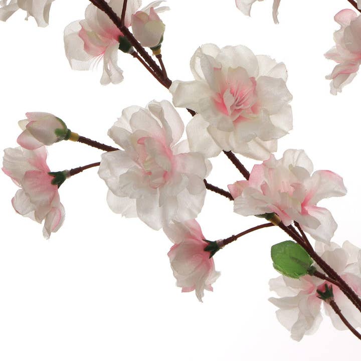 Larksilk - Wholesale Artificial Flowers - Pink Cherry Blossom Flowers, Three 36 Inch Blossom