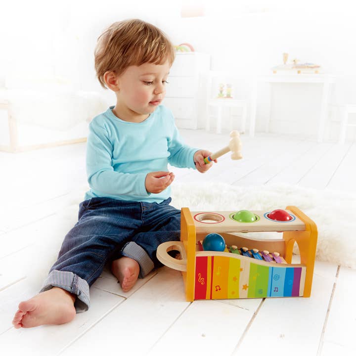 Hape Toys - Wholesale Musical Toy - Kids & Baby - Hape Pound&Tap Bench - Musical Toy w/ Xylophone for Toddlers